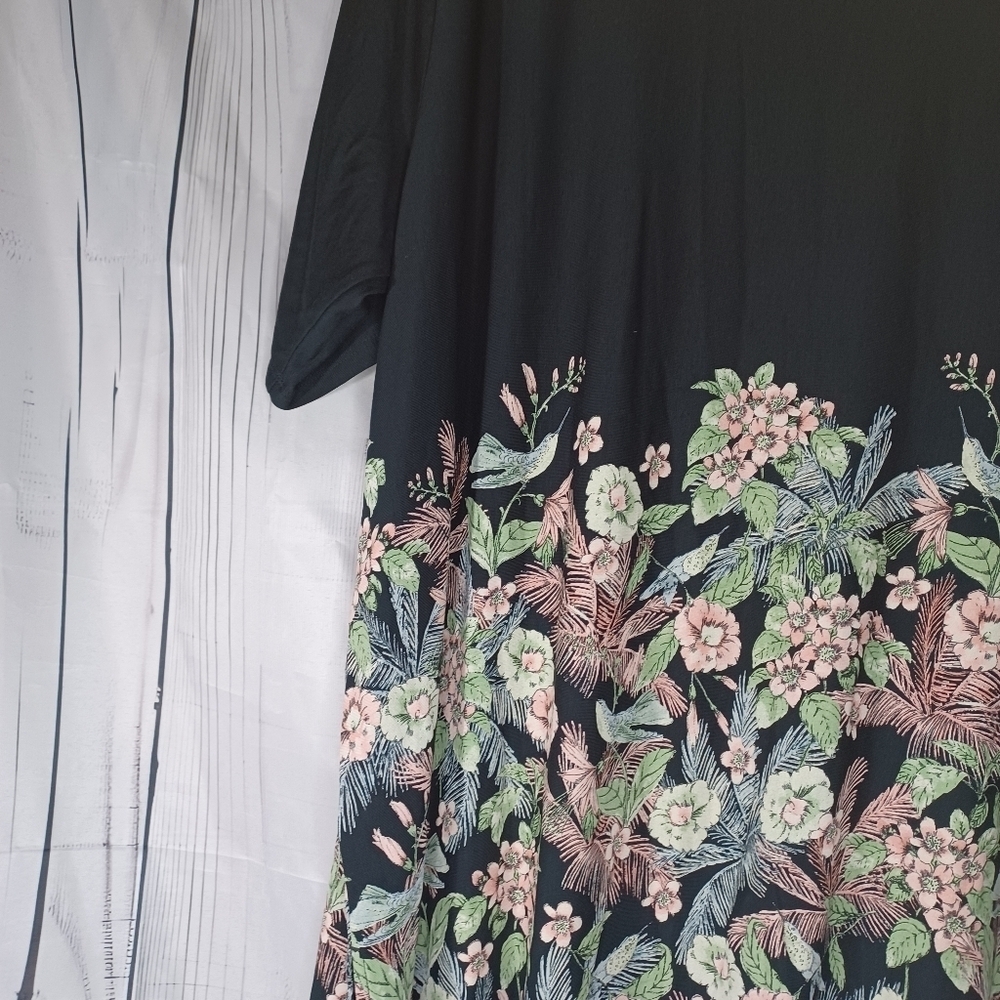 J.Jill Wearever Collection Square Neck Floral Casual Workwear Modest Top - Picture 12 of 12
